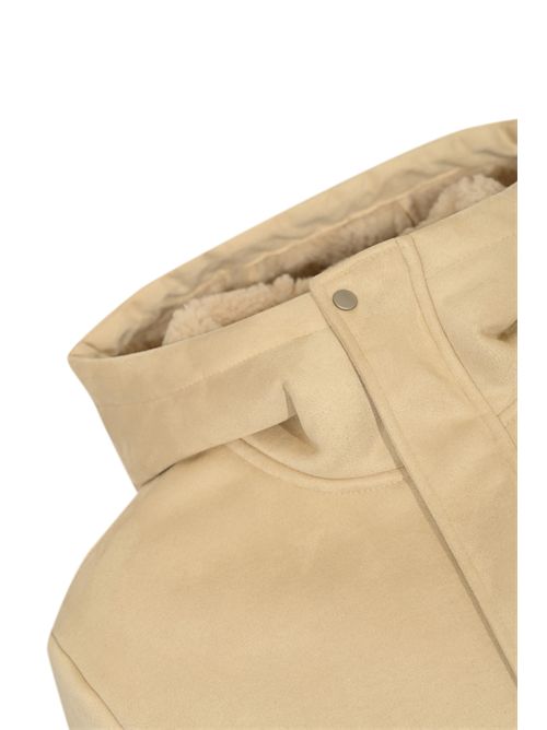 Giacca effetto suede con shearling all'interno DANIELE ALESSANDRINI | DA1FW26J007165